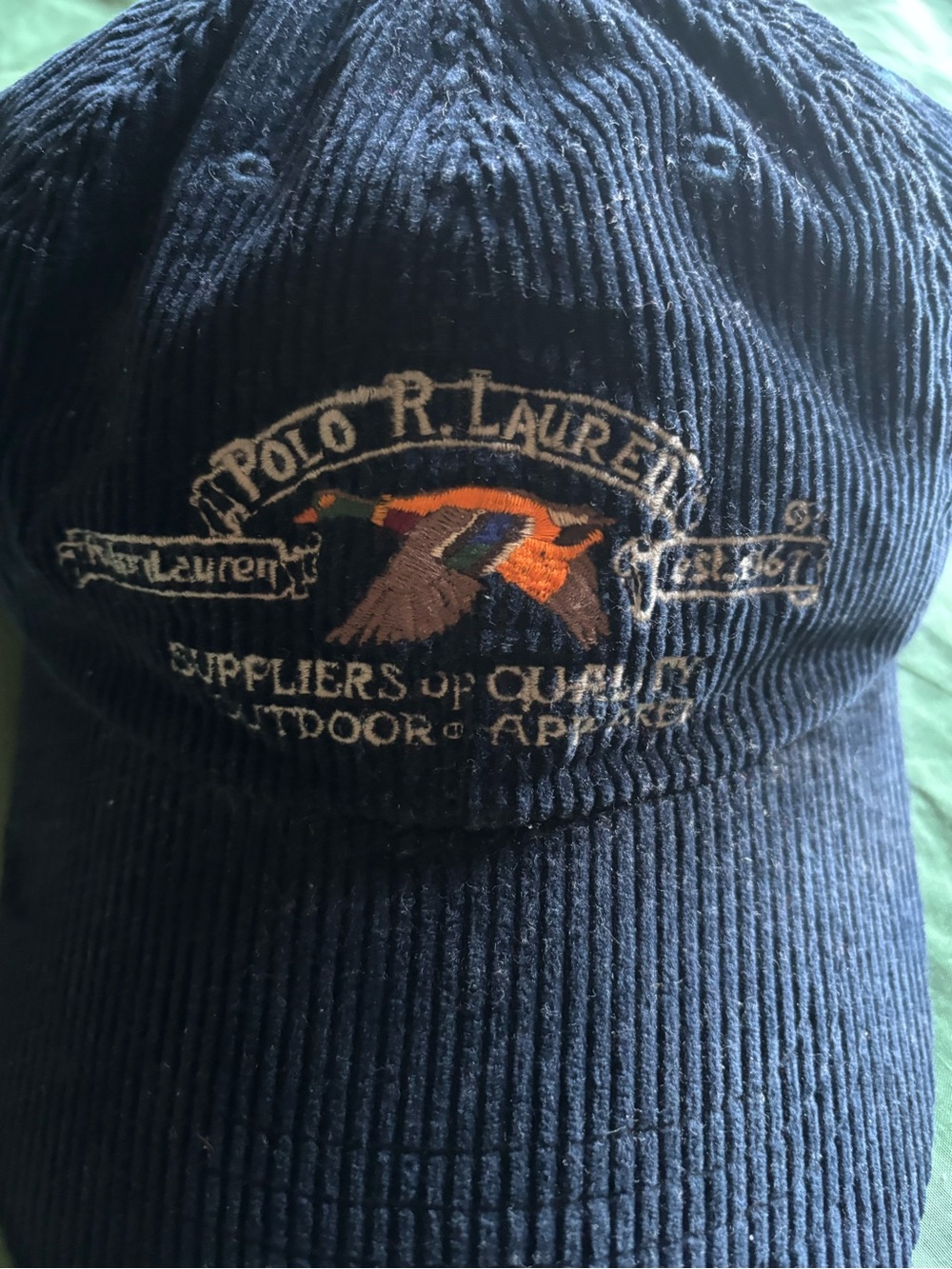 Polo by Ralph Lauren Corduroy hat in Navy - Picture 4 of 8